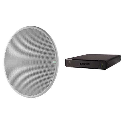 Shure MXA920ALR+P300-V Large Conferencing Room Bundle (Aluminum) Microphones Shure