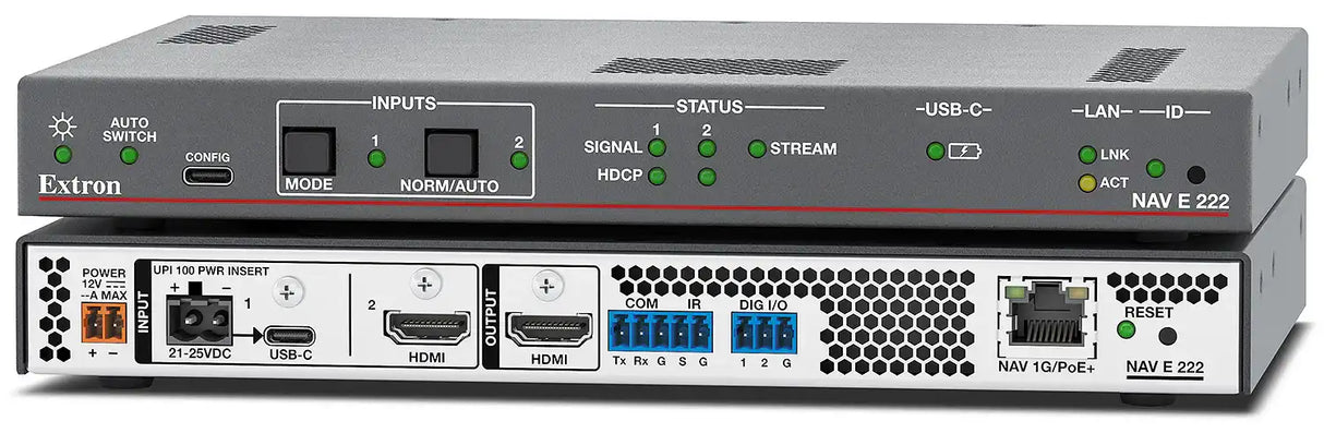 Extron NAV E 222 1G Pro AV over IP Switching Encoder with USB-C and HDMI Video Transmitters Extron