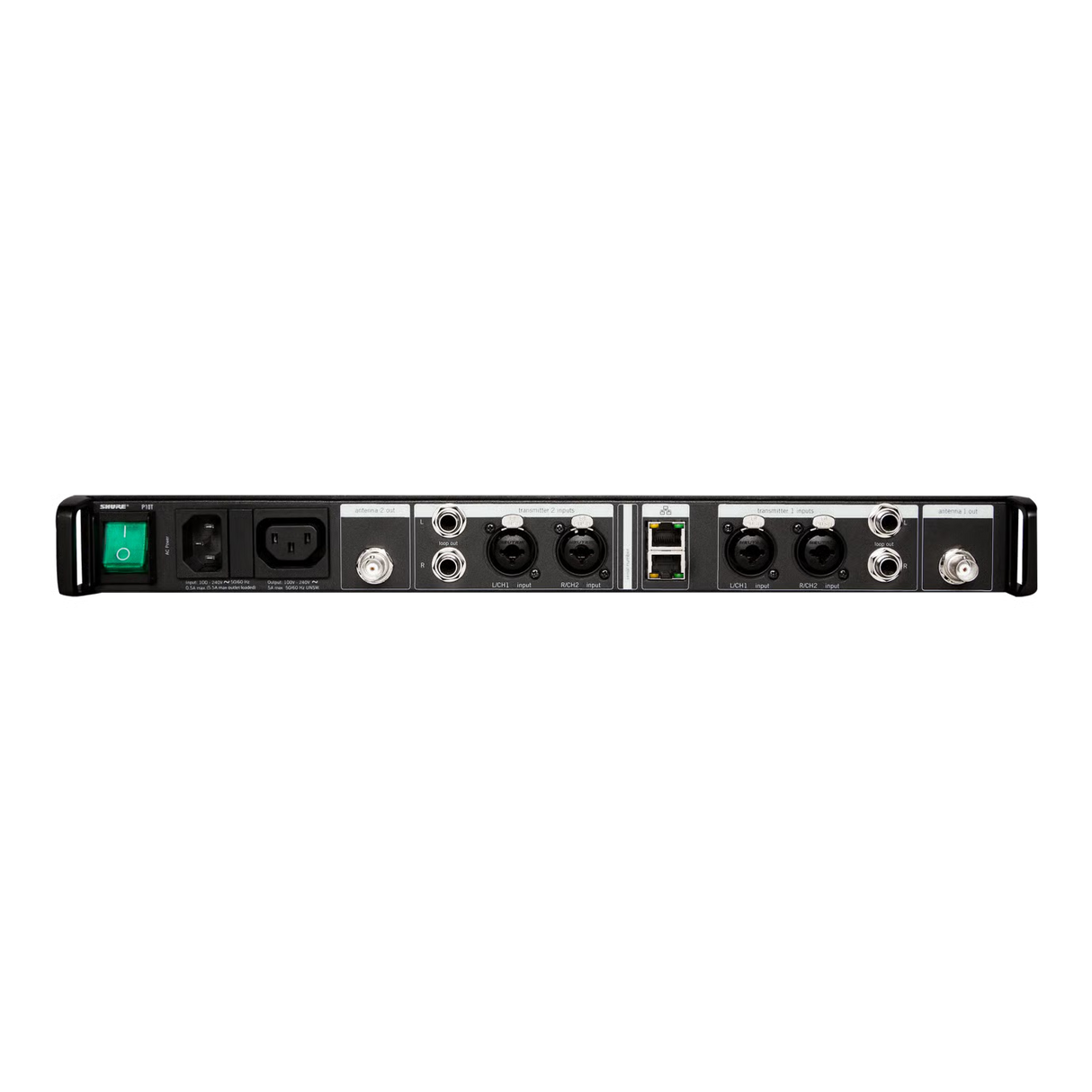Shure P10T-J8A Dual-Channel Wireless Transmitter for PSM1000 System (J8A Band: 554–608 & 608–616 MHz) Microphones Shure
