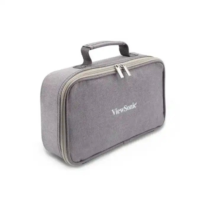 ViewSonic PJ-CASE-010 Padded Carrying Case for M1, M1P, M1+ Projectors – Grey, 160x290x80mm, with Adjustable Divider and Mesh Pocket. Projector Accessories ViewSonic