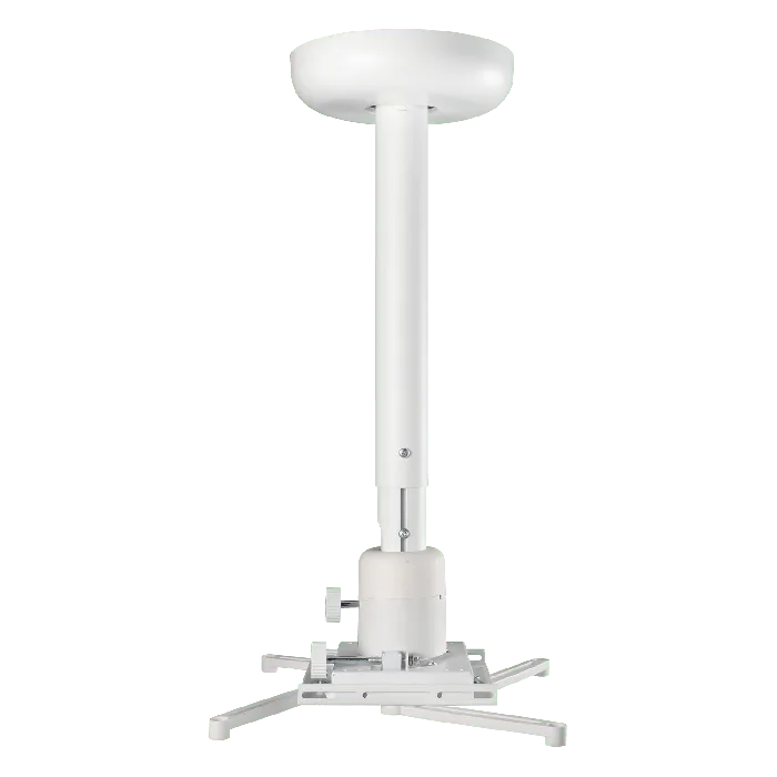 ViewSonic PJ-WMK-007 Universal Projector Ceiling Mount – 55 lbs Capacity, 19.7"-30.7" Adjustable Arms, White, Four Dual-Joint Supports. Projector Mounts ViewSonic