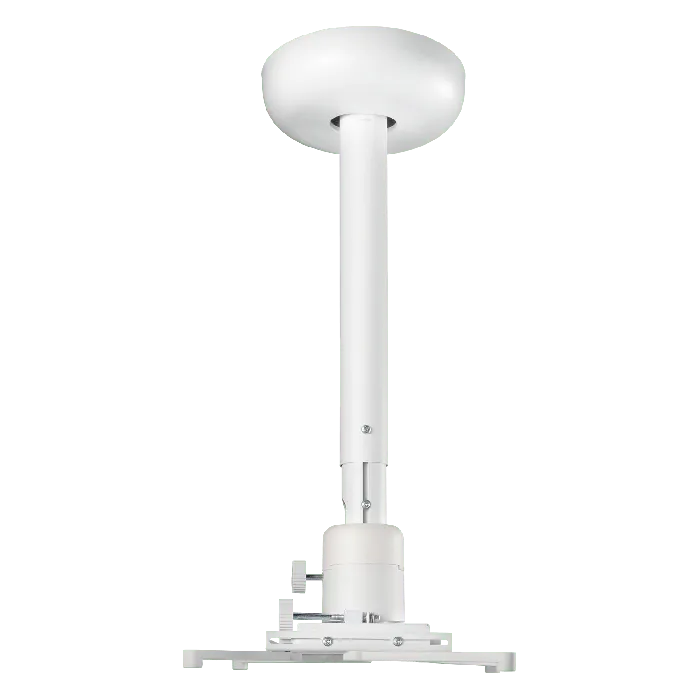 ViewSonic PJ-WMK-007 Universal Projector Ceiling Mount – 55 lbs Capacity, 19.7"-30.7" Adjustable Arms, White, Four Dual-Joint Supports. Projector Mounts ViewSonic