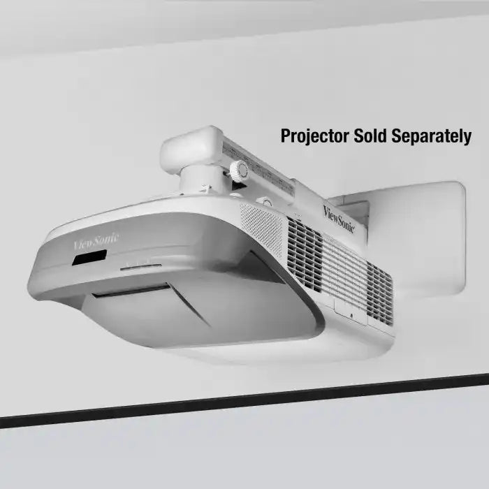 ViewSonic PJ-WMK-304 Ultra Short Throw Wall Mount Kit – Adjustable Arm 365-635mm (14.4"-25"), 10 lbs Gross Weight, White, Compatible with PX800HD, PS700/750 Series, LS810/820/830. Projector Mounts ViewSonic