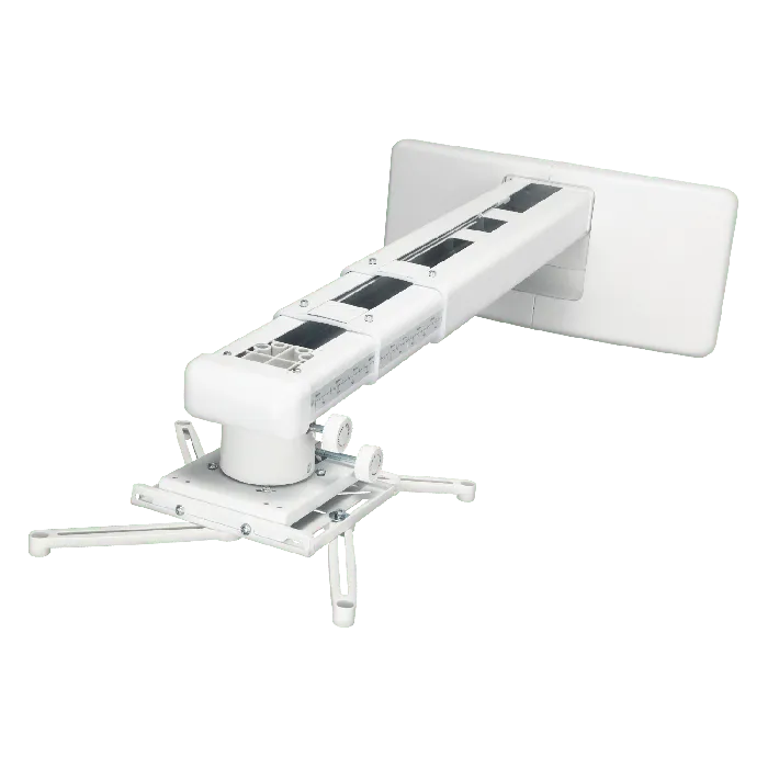 ViewSonic PJ-WMK-305 Universal Wall Mount Kit for Short Throw Projectors – Adjustable Arm 26"-50" (495-1250mm), 33 lbs Capacity, White, Compatible with PJD5/6, PS5/6, LS6, PX7 Series. Projector Mounts ViewSonic