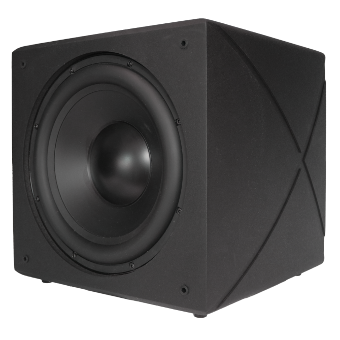 PhaseTech Power Lux PL-12s 12" Sealed DSP Subwoofer – Black Speakers SoundTube