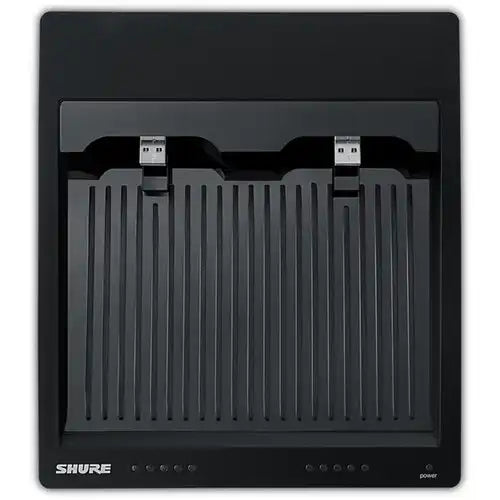 Shure SBC250-US 2-Bay Networked Charging Station Microphones Shure