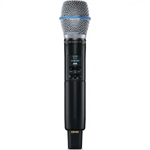 Shure SLXD2/B87C Digital Wireless Handheld Microphone Transmitter with Beta 87C Capsule (G58: 470–514 MHz) Microphones Shure
