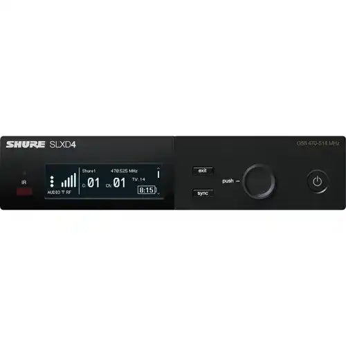 Shure SLXD24/N8CB-G58 Digital Wireless Handheld Microphone System with Nexadyne 8/C Capsule Microphones Shure