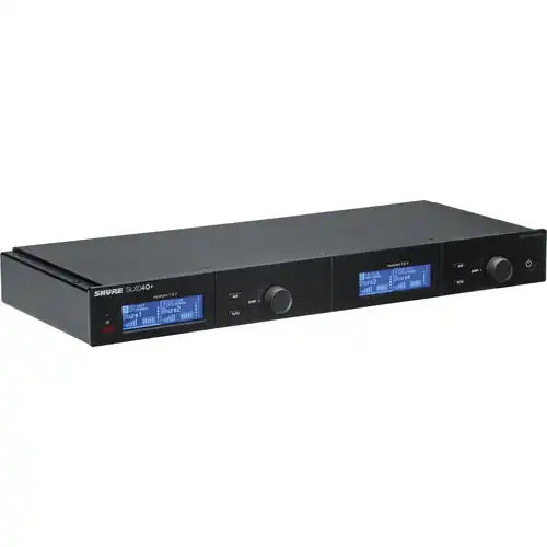 Shure SLXD4Q+ Quad Wireless Receiver – 4-Channel G57 Digital Rack Receiver Microphones Shure