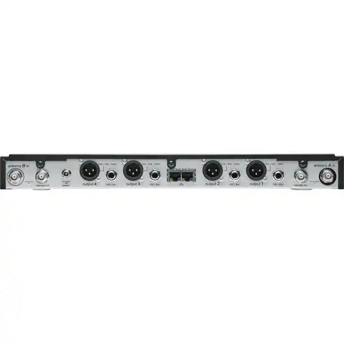 Shure SLXD4Q+ Quad Wireless Receiver – 4-Channel G57 Digital Rack Receiver Microphones Shure