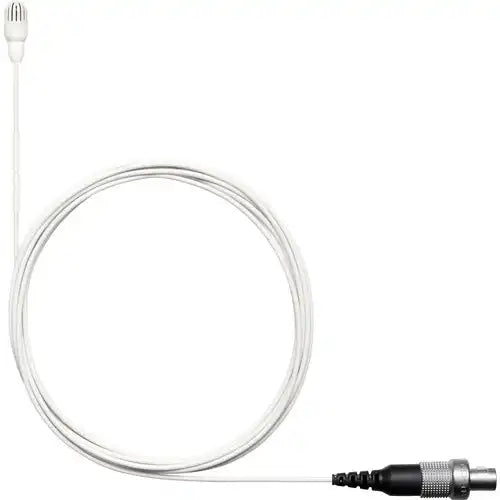 Shure TwinPlex TL45W/O-LEMO Omnidirectional Subminiature Lavalier Microphone – White, Low Sensitivity, 3-Pin LEMO Connector Microphones Shure