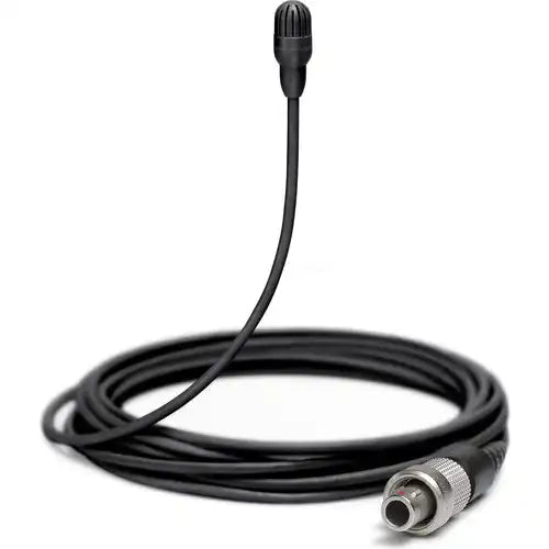 Shure TwinPlex TL46B/O-LEMO Omnidirectional Subminiature Lavalier Microphone – Black, High Sensitivity, 3-Pin LEMO Connector Microphones Shure