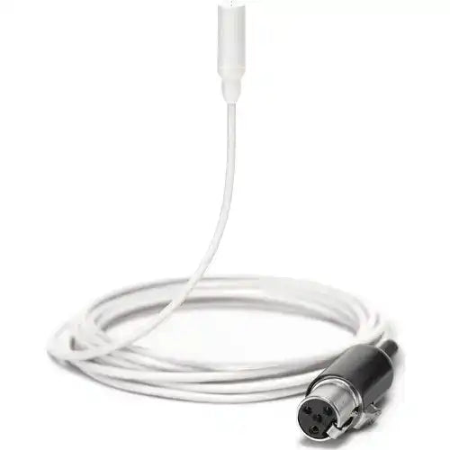 Shure TL48W/O-MTQG-A TwinPlex Omnidirectional Subminiature Lavalier Microphone (White, TA4F) Microphones Shure