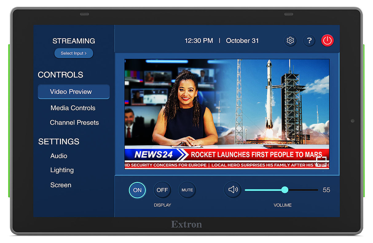 Extron TLP Pro 835M 8" Wall Mount Touchpanel Interactive Displays Extron