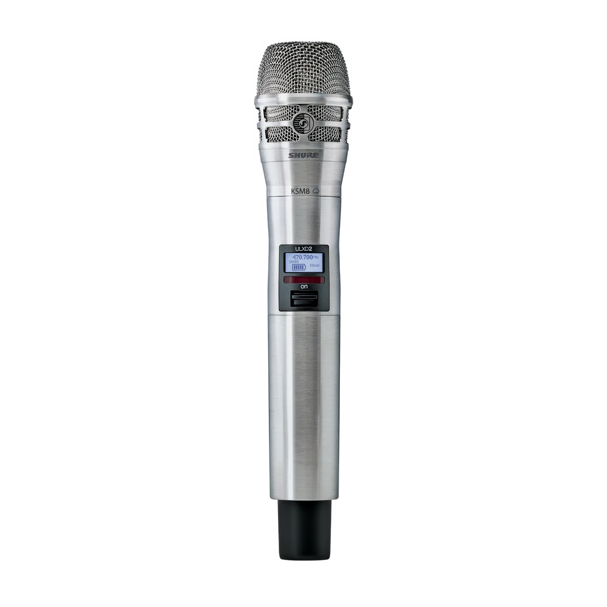 Shure ULXD2/K8N Digital Handheld Wireless Transmitter with KSM8 Capsule V50 Band Nickel Microphones Shure