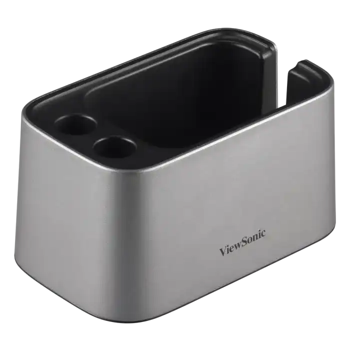 ViewSonic VB-BOX-001 ViewBoard Cast Cradle - Storage Dock for 3 Cast Buttons & 2 Pens, Grey/Black, IFP Accessory ViewSonic