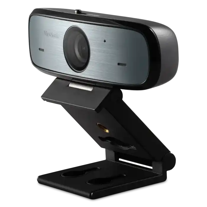 ViewSonic VB-CAM-002 Full HD 1080p USB Webcam with 90° FOV, Stereo Microphone, Privacy Shutter, 3-in-1 Mount ViewSonic