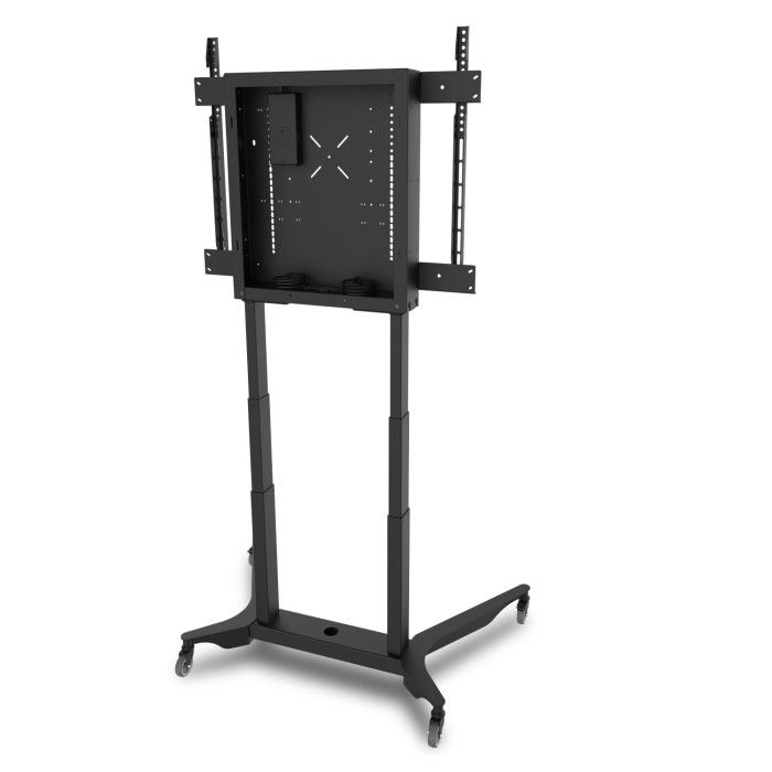 ViewSonic VB-EBM-002 The e·Box® II Mobile Stand with motorized 25.6" height adjustable distance, VESA pattern supports up to 800x600mm, capacity up to 309 lbs., e-Box p/n: 488A31 (487A11011 + 481A70), Black ViewSonic