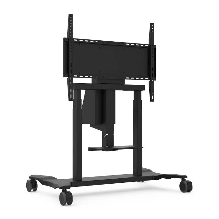 ViewSonic VB-STND-007 Electric Height Adjustable Mobile Cart, Black, 22" Motorized Lift, 360° Swivel, VESA 400x200 to 800x600mm, 15 lb Laptop Tray for 55"-86" Displays up to 165lbs TV & Monitor Mounts ViewSonic