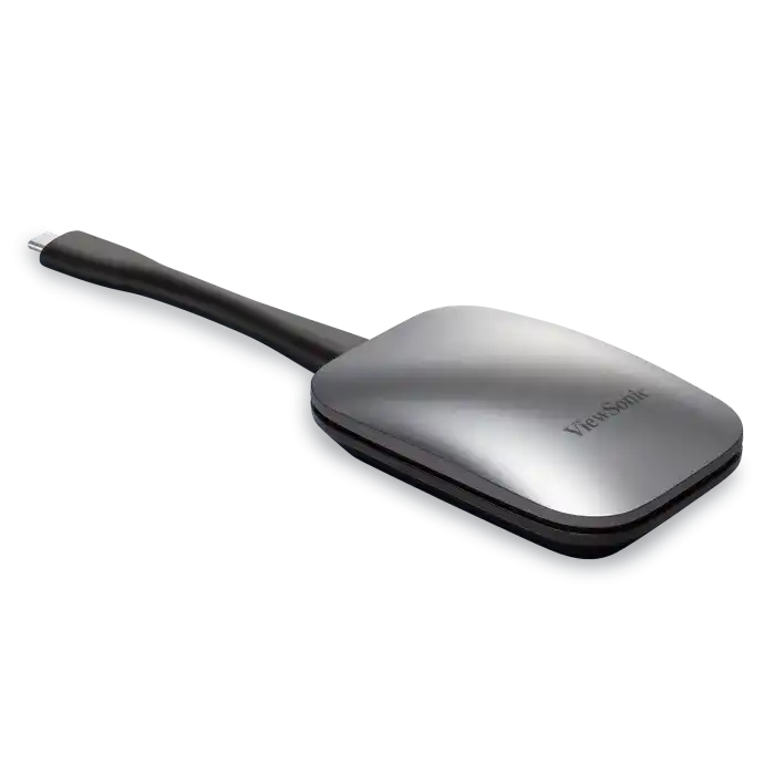 ViewSonic VB-WPS-001 ViewBoard Cast Button - USB-C Wireless Presentation Dongle, 4-User Split-Screen, Touchback Control, Dual-Band Wi-Fi, WPA2 Enterprise Encryption, Grey/Black ViewSonic