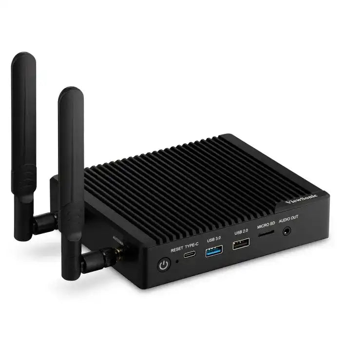 ViewSonic VBS200-A ViewBoard Smart AV Controller - Black, vCast License, 4K HDMI 2.0 Out, RS232, PoE, Wi-Fi Built-In, Quad-Core CPU ViewSonic