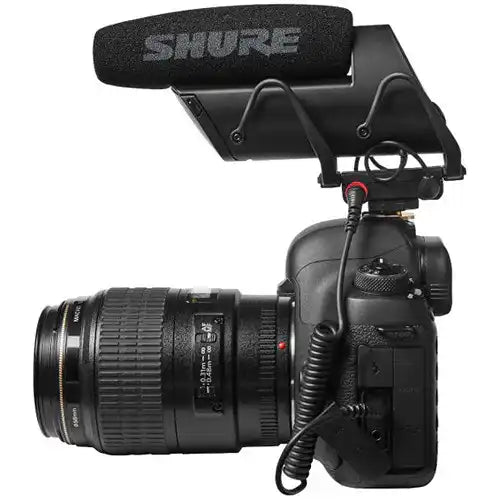Shure VP83F LensHopper Camera-Mount Condenser Microphone with Integrated Flash Recording Microphones Shure