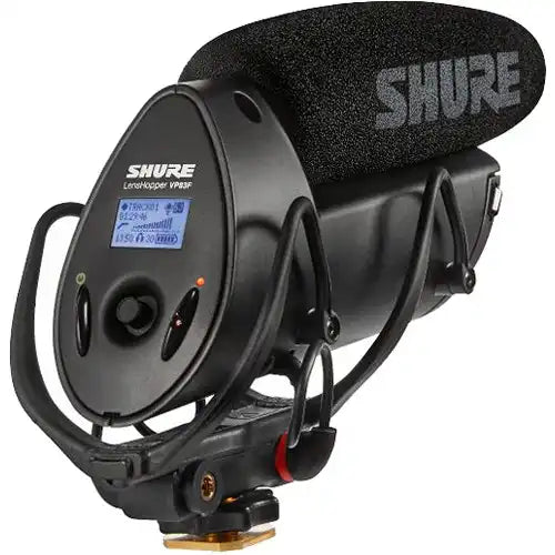 Shure VP83F LensHopper Camera-Mount Condenser Microphone with Integrated Flash Recording Microphones Shure