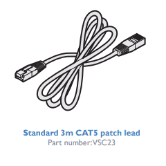 Adder VSC23 3m CAT5 UTP Patch Cable Audio & Video Cables Adder Technology