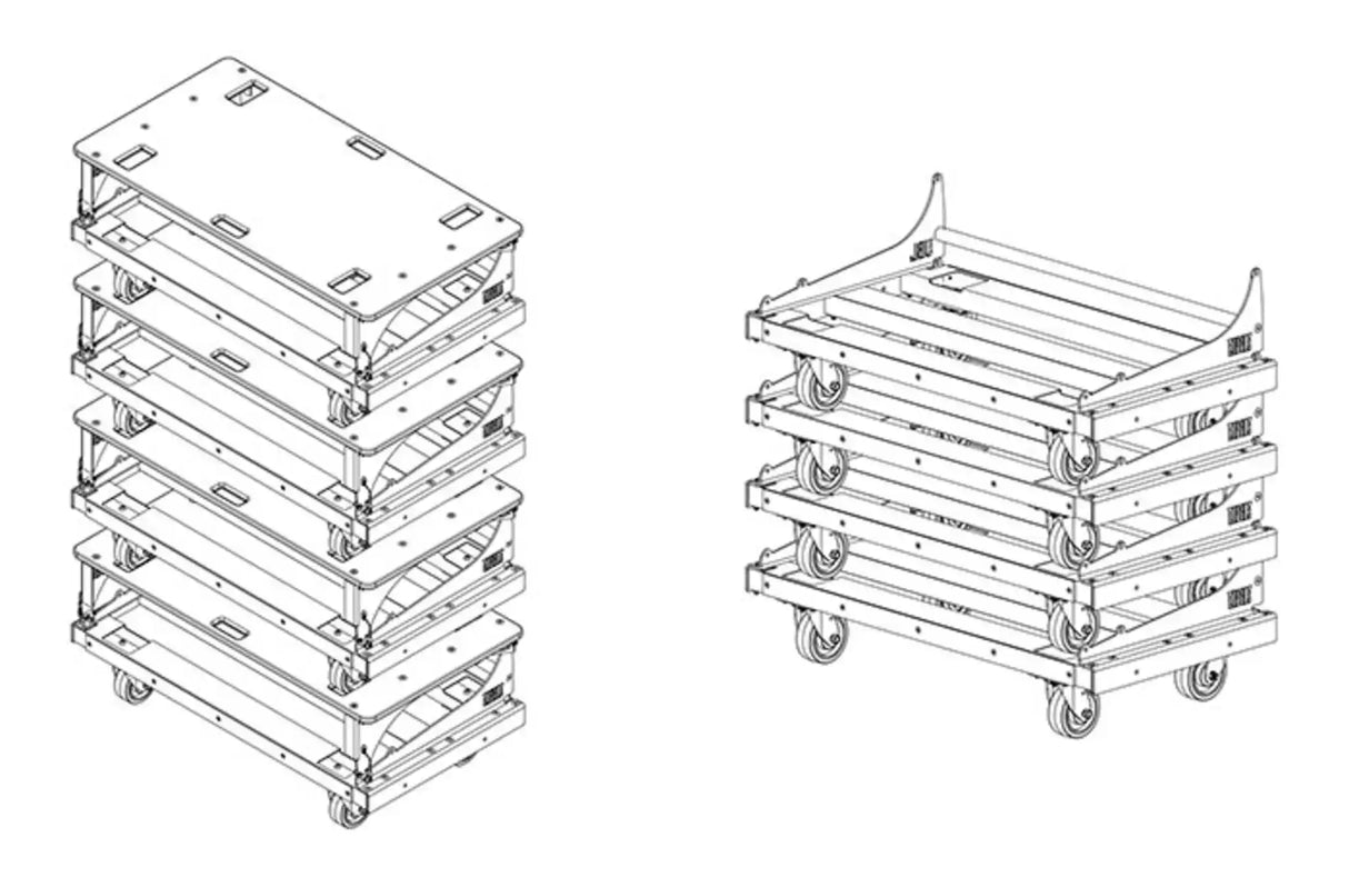 JBL Professional VTX A12 VT – Vertical Transporter Cart for Line Arrays Speakers JBL Professional