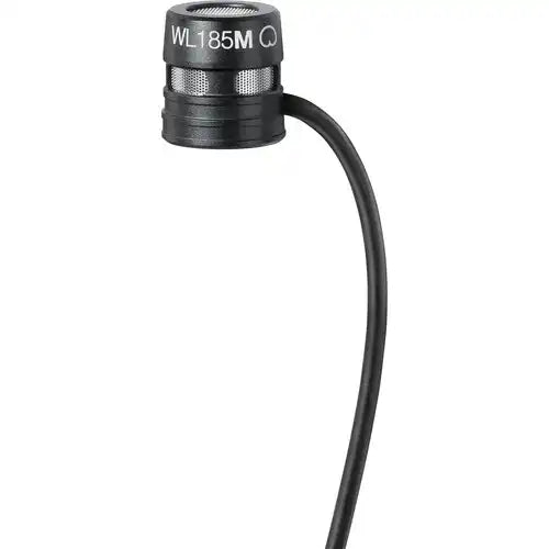 Shure WL184MB/S-TQG Microflex Miniature Supercardioid Lavalier Microphone (Black, TQG/TA4F) Microphones Shure