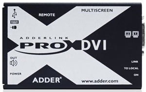 AdderLink X-DVIPRO-MS2-US - Dual-Head DVI/HDMI Video, USB 2.0 and Audio Extender over CATx up to 150ft