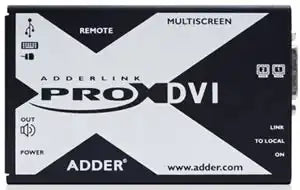 AdderLink X-DVIPRO-MS2-US - Dual-Head DVI/HDMI Video, USB 2.0 and Audio Extender over CATx up to 150ft KVM Switches Adder Technology
