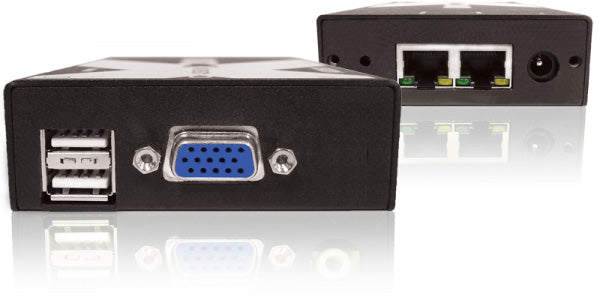 AdderLink X200A-USB/P-US - Dual-Computer USB KVM Extender Kit with Audio for VGA Video over CATx up to 650ft