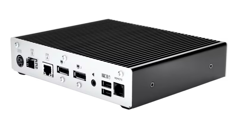AdderLink XD641 - Single-Head 4K60 DisplayPort KVM Extender for Lossless Video and USB over CATx or Fiber