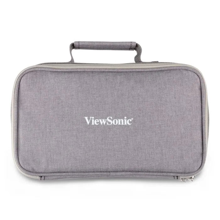 ViewSonic PJ-CASE-010 Padded Carrying Case for M1, M1P, M1+ Projectors – Grey, 160x290x80mm, with Adjustable Divider and Mesh Pocket. ViewSonic