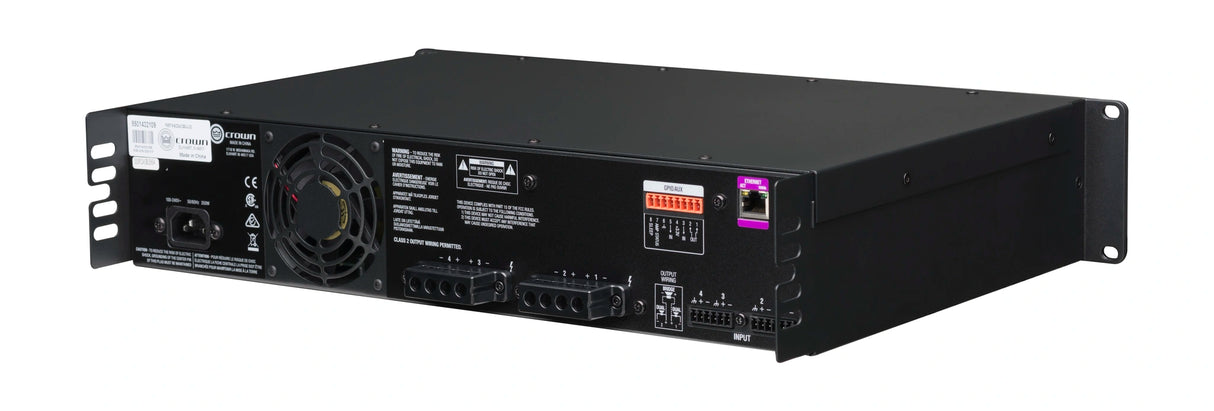 Crown CDi4x300 – 4-Channel 300W CDi DriveCore Power Amplifier - rear left