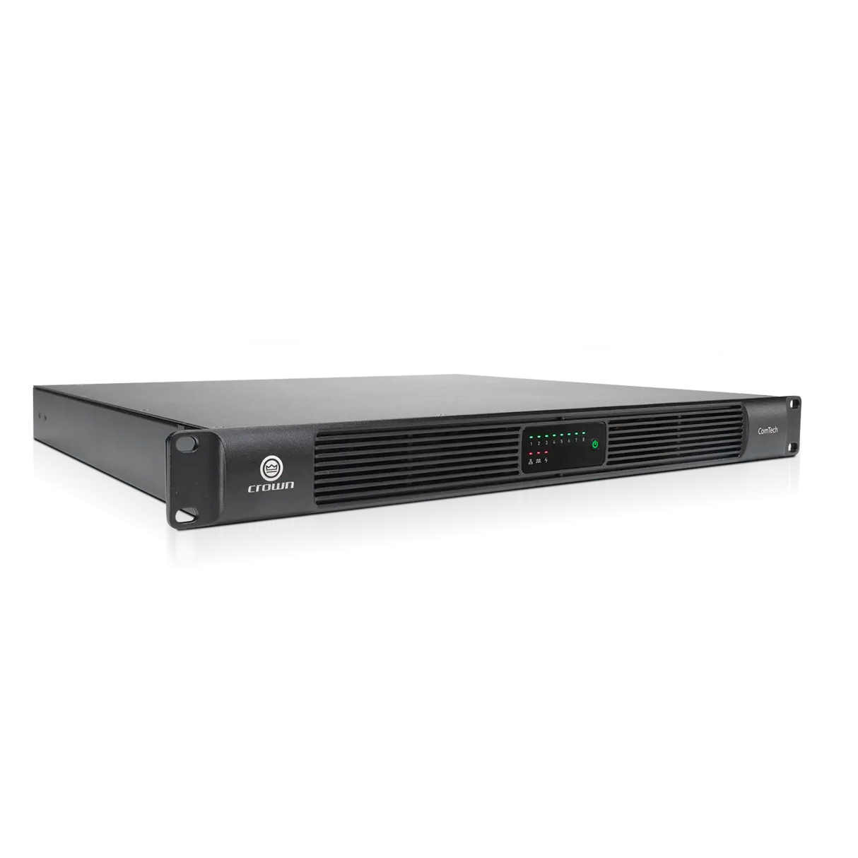 Crown CTD-8125 – 8-Channel 125W Dante Installed Amplifier - right angle