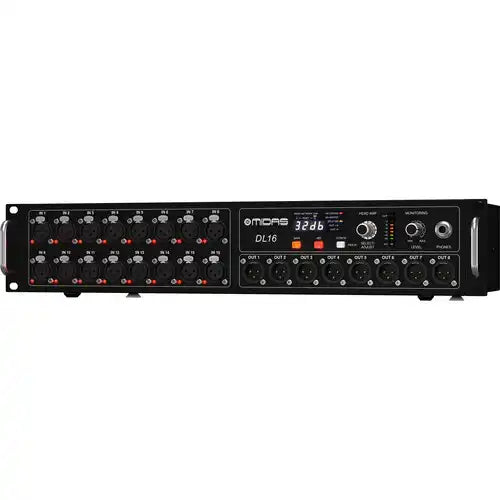 Midas DL16 I/O Stage Box with 16 Preamps Audio Mixers Midas