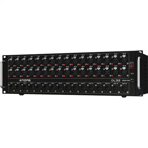 Midas DL32 Digital I/O Stage Box Audio Mixers Midas