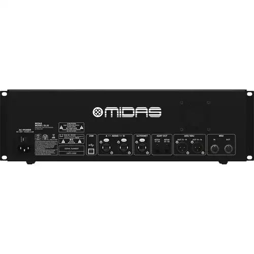 Midas DL32 Digital I/O Stage Box Audio Mixers Midas