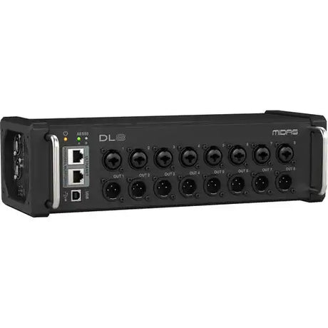 Midas DL8 PoE-Powered 8x8 Stage Box with Midas PRO Preamps Audio Mixers Midas