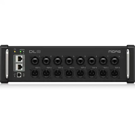 Midas DL8 PoE-Powered 8x8 Stage Box with Midas PRO Preamps Audio Mixers Midas