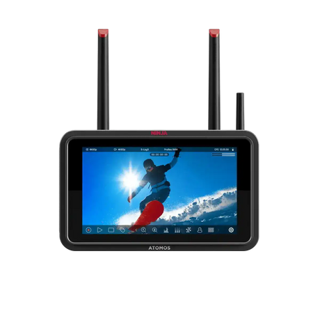 Atomos ATOMNJTX01 Ninja TX 5.2" Full HD Touchscreen Wi-Fi HDR On-Camera Monitor/Recorder, Supports 12G-SDI/4K HDMI Production Atomos