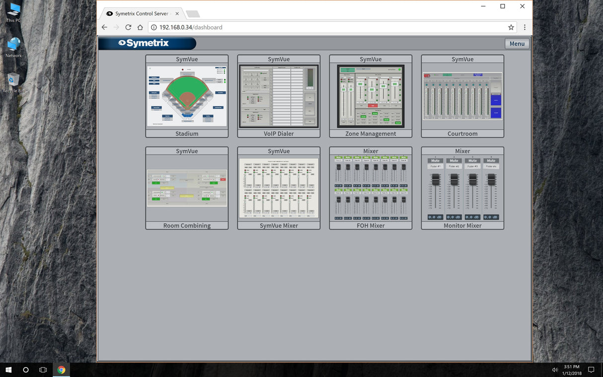 Symetrix 20-0027 CS SymVue App Software Symetrix