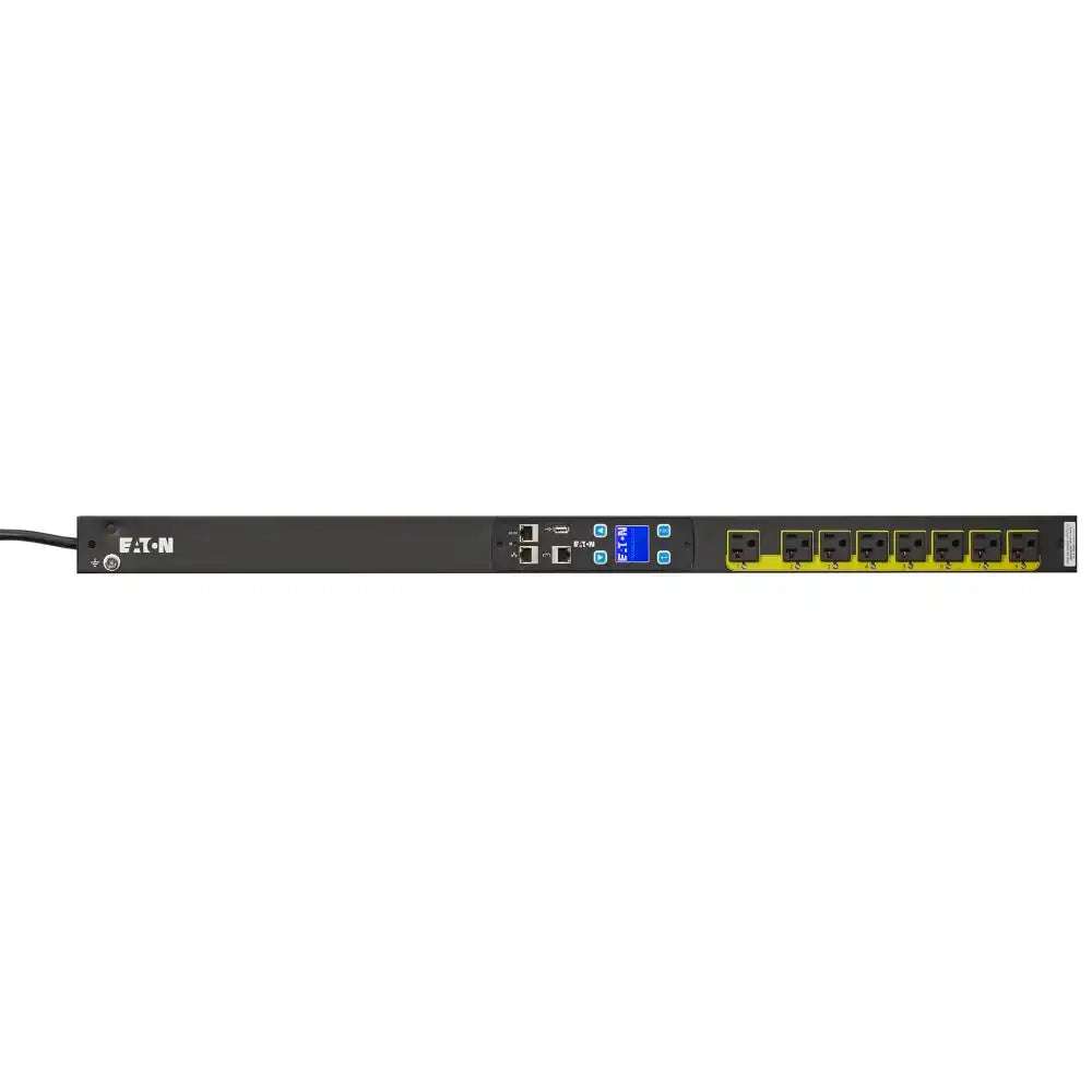 Eaton EMA113-10 Managed Rack PDU 1.92 kW max 120V 16A 0U 8 Outlet Single-Phase PDU Power Distribution Units Eaton