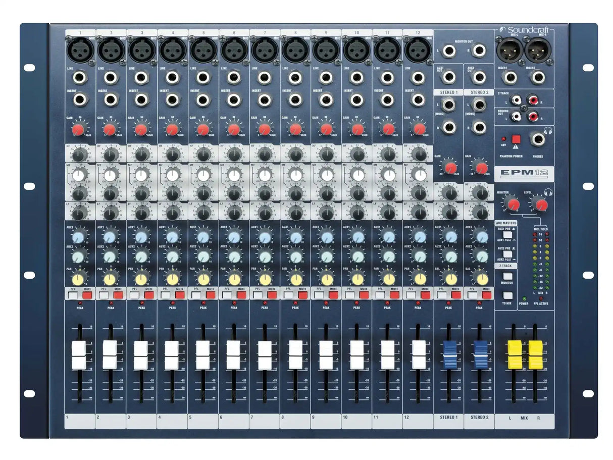 Soundcraft EPM12 Low-cost high-performance mixers - RW5736US Audio Mixers Soundcraft