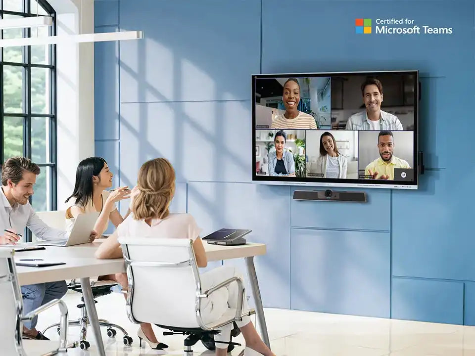 ViewSonic TeamJoin UMB202 4K Video Bar System for Microsoft Teams Rooms Video Conferencing ViewSonic