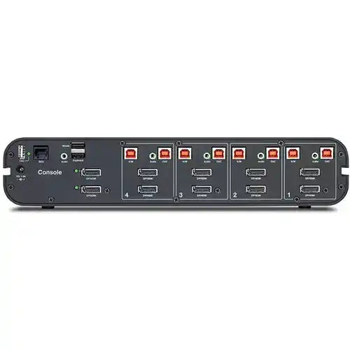 Belkin Universal 2nd Gen Secure KVM Switch, 4-Port Dual Head No CAC Networking Belkin