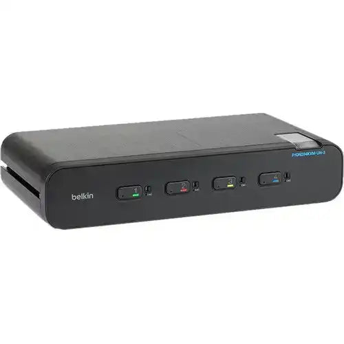 Belkin Universal 2nd Gen Secure KVM Switch, 4-Port Dual Head No CAC Networking Belkin