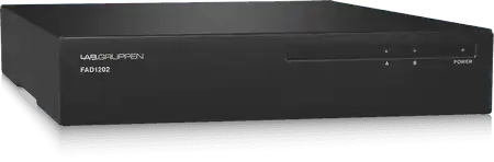 Lab Gruppen FAD1202 2 x 120 Watt Commercial Amplifier with Direct Drive Technology, Dante Networking and Energy Star Certification - 000-DA802-00010 Audio Amplifiers Lab Gruppen